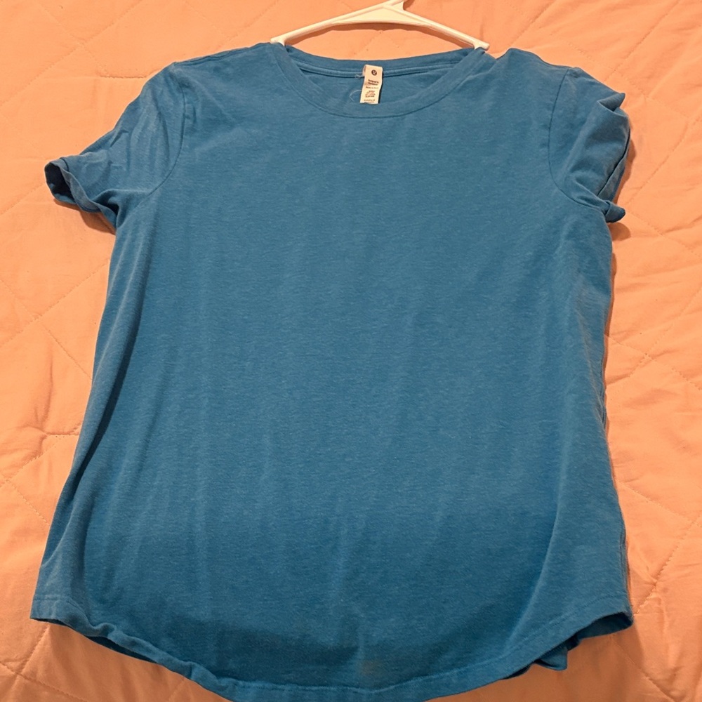 lululemon athletica Vibrant Blue Short Sleeve Tee